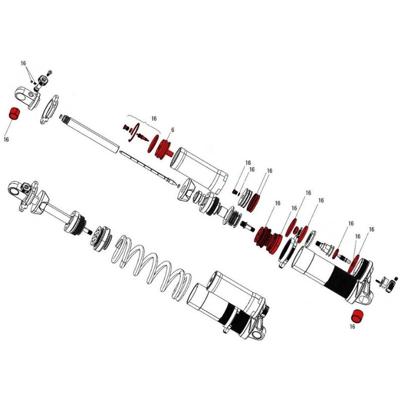 Servisni set za ROCKSHOX A1-A3 Kage 2012-2017