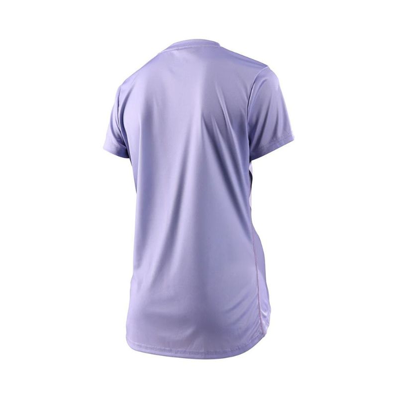 Ženski kolesarski dres TROY LEE DESIGNS LILIUM SS TIGER SOLID LILAC