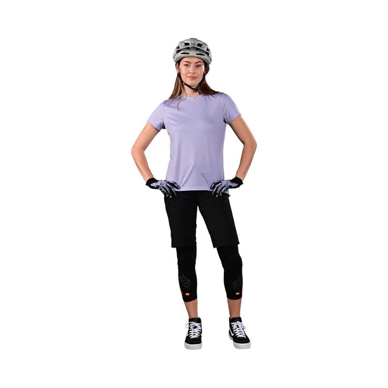 Ženski kolesarski dres TROY LEE DESIGNS LILIUM SS TIGER SOLID LILAC