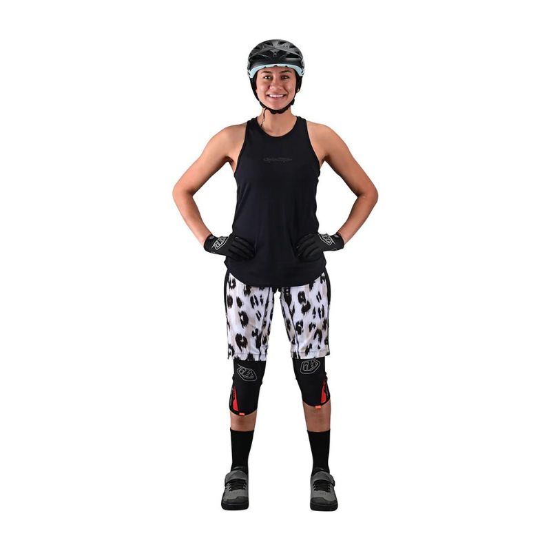 Ženski kolesarski dres TROY LEE DESIGNS LUXE TANK SOLID BLACK