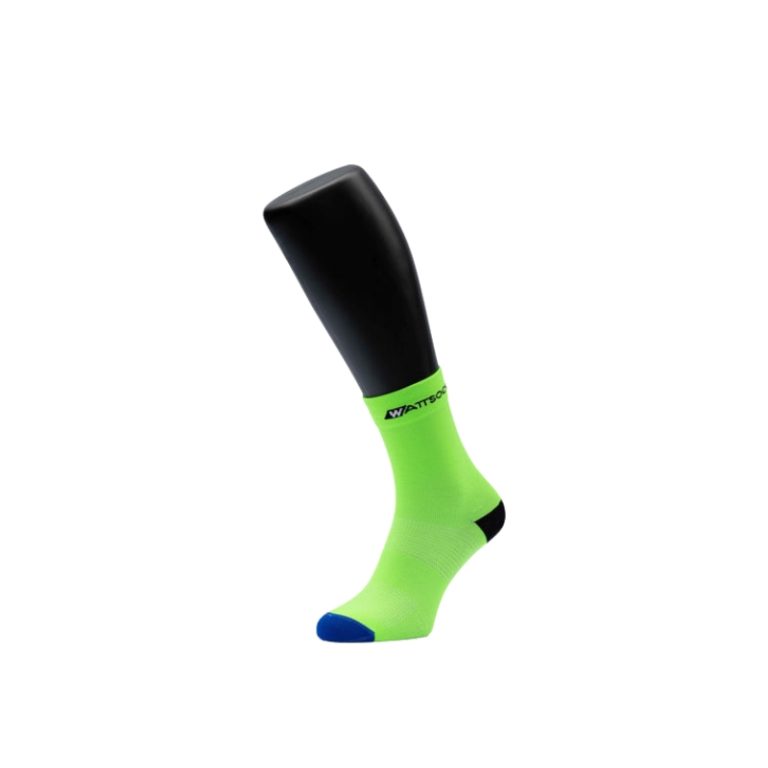 Kolesarske nogavice WATTSOCKS CREW Neon Green Kolesarske nogavice WATTSOCKS CREW Neon Green