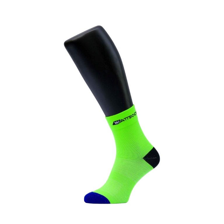 Kolesarske nogavice WATTSOCKS CLASSIC Neon Green Kolesarske nogavice WATTSOCKS CLASSIC Neon Green