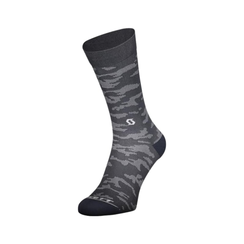 Kolesarske nogavice SCOTT TRAIL CAMO CREW Grey White Kolesarske nogavice SCOTT TRAIL CAMO CREW Grey White