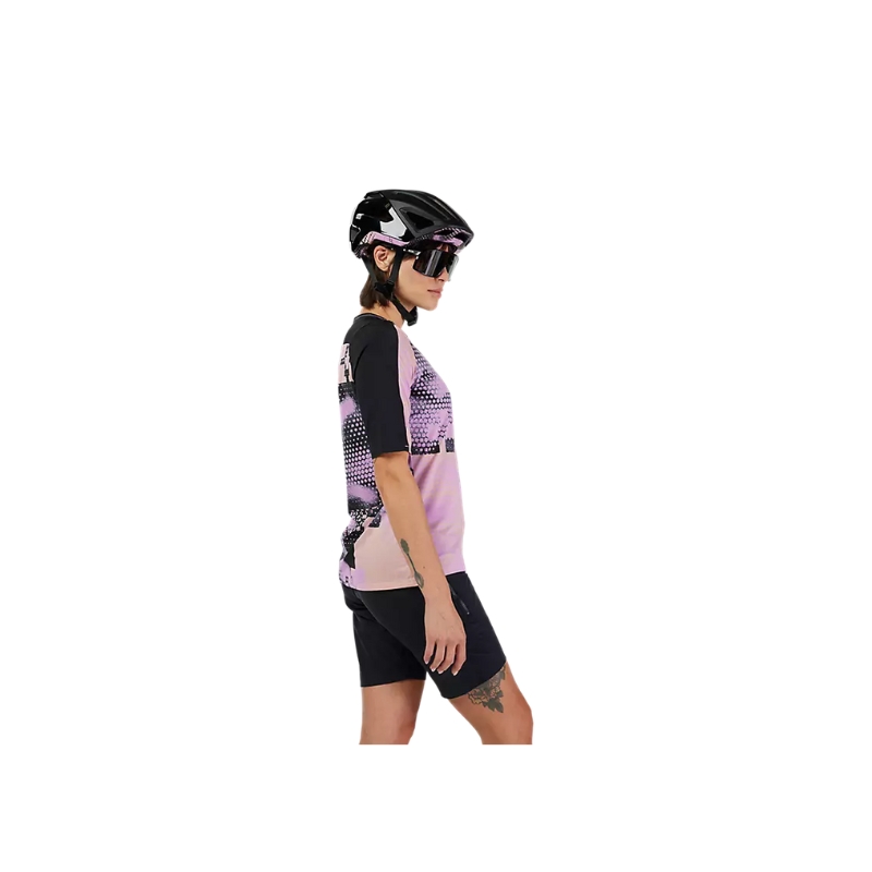 Ženski kolesarski dres FOX Flexair Ascent SS Pulse Dusty Rose