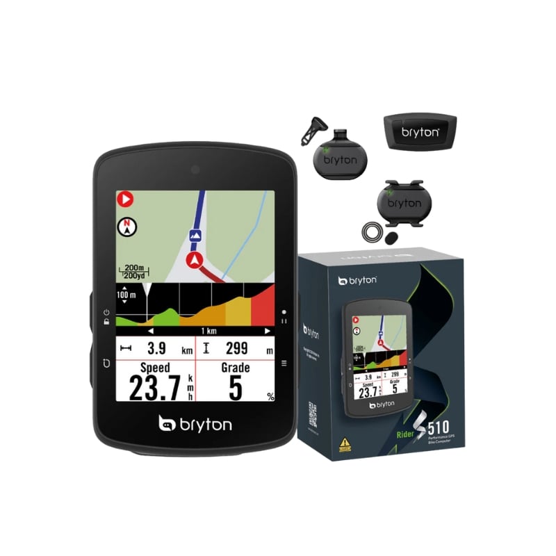 Kolesarski računalnik BRYTON Rider S510 T Sensor Bundle Kolesarski računalnik BRYTON Rider S510 T Sensor Bundle