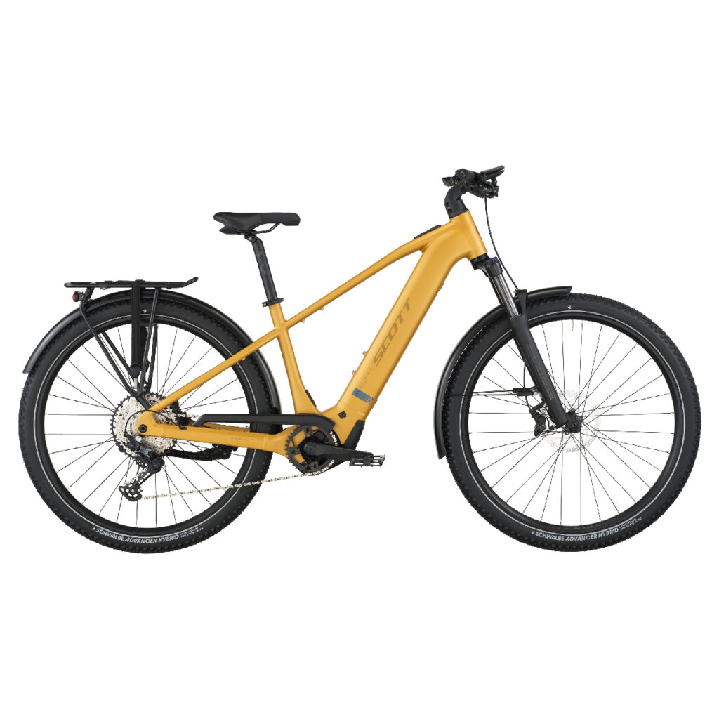 Električno treking kolo SCOTT AXIS eRIDE 20 zlata 2026 Električno treking kolo SCOTT AXIS eRIDE 20 zlata 2026