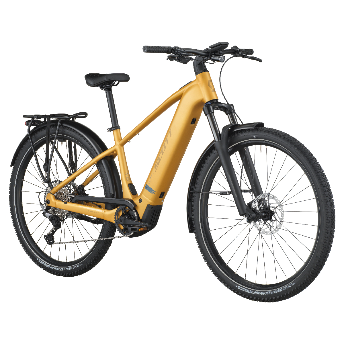 Električno treking kolo SCOTT AXIS eRIDE 20 zlata 2026 Električno treking kolo SCOTT AXIS eRIDE 20 zlata 2026