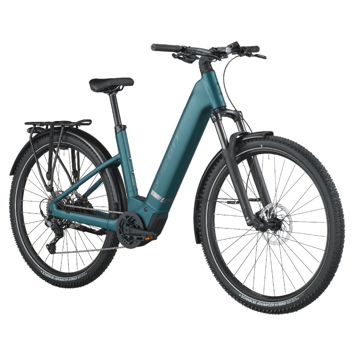 Električno treking kolo SCOTT AXIS eRIDE 30 Wave zelena 2026