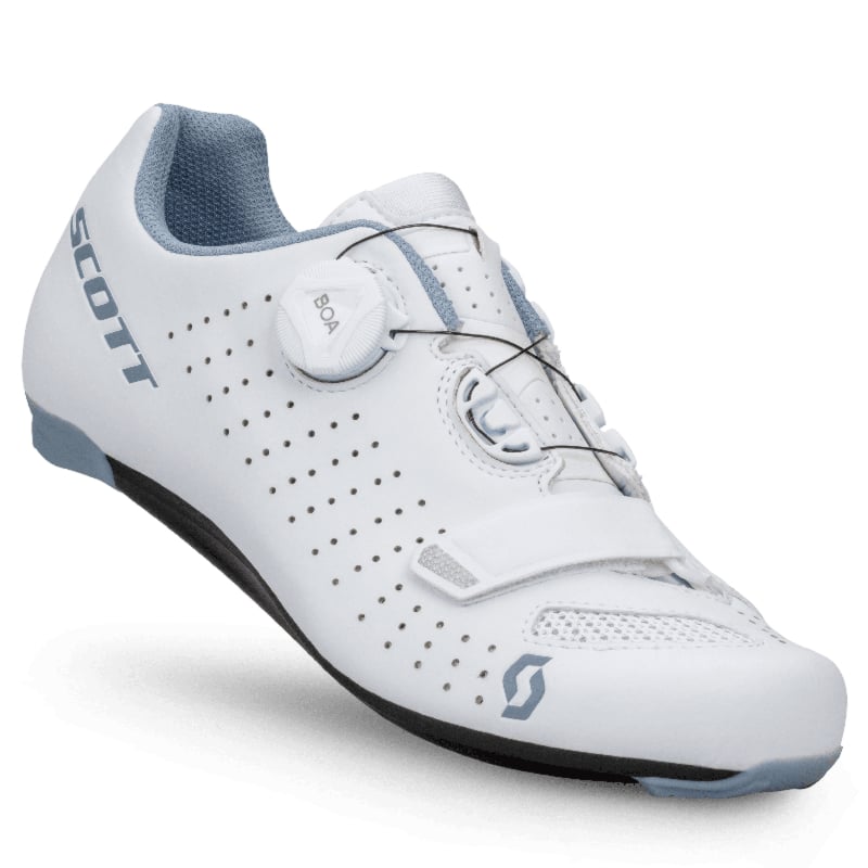 Cestni kolesarski čevlji SCOTT Road Comp Boa white blue ženski Cestni kolesarski čevlji SCOTT Road Comp Boa white blue ženski