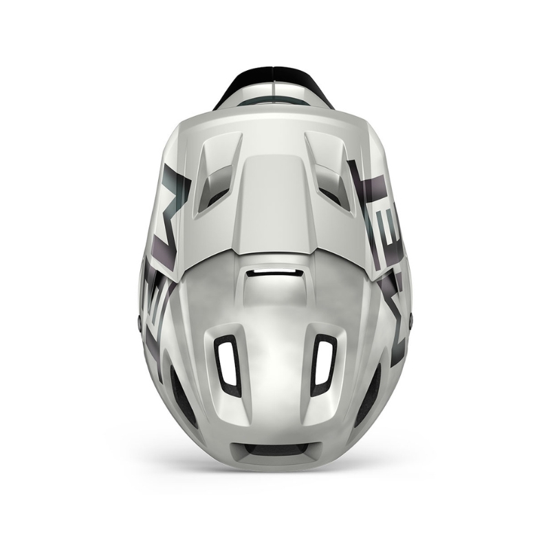 Full-face kolesarska čelada MET Parachute MIPS White Iridescent