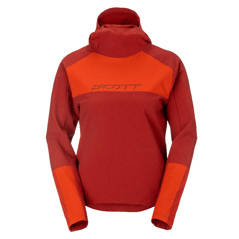 Kolesarski termo pulover SCOTT Vertic Pro Warm red ženski Kolesarski termo pulover SCOTT Vertic Pro Warm red ženski