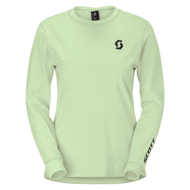 Kolesarska majica SCOTT Vertic Pro Mid LS green ženska Kolesarska majica SCOTT Vertic Pro Mid LS green ženska