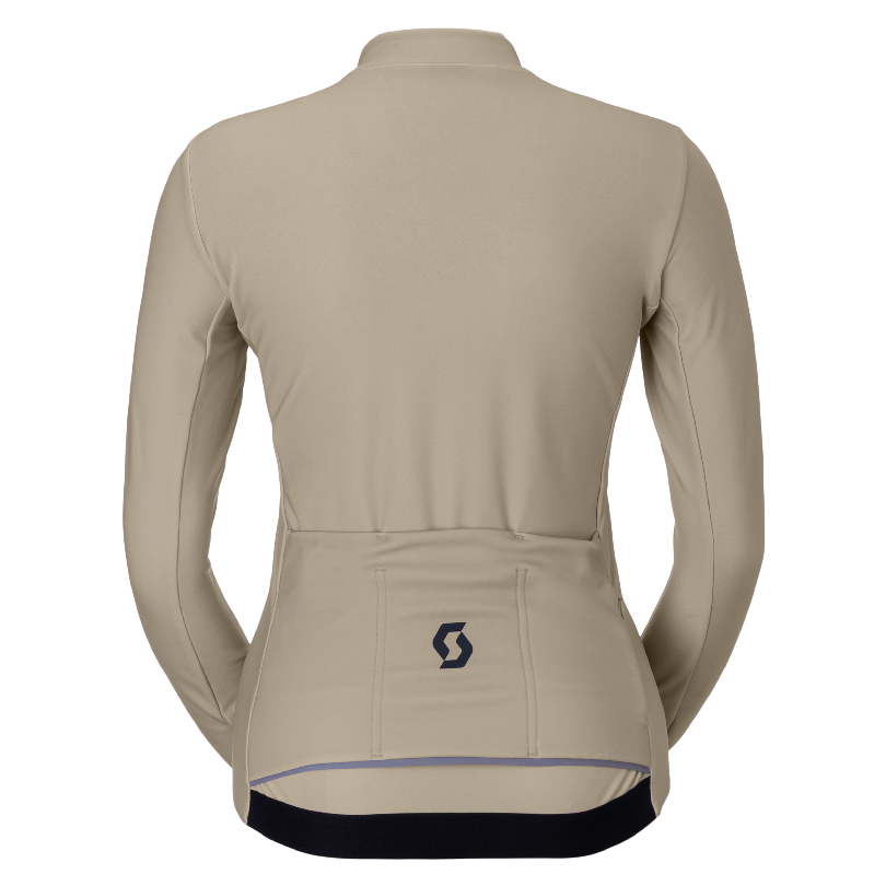 Kolesarski termo dres SCOTT Pro Warm WB LS beige/black ženski