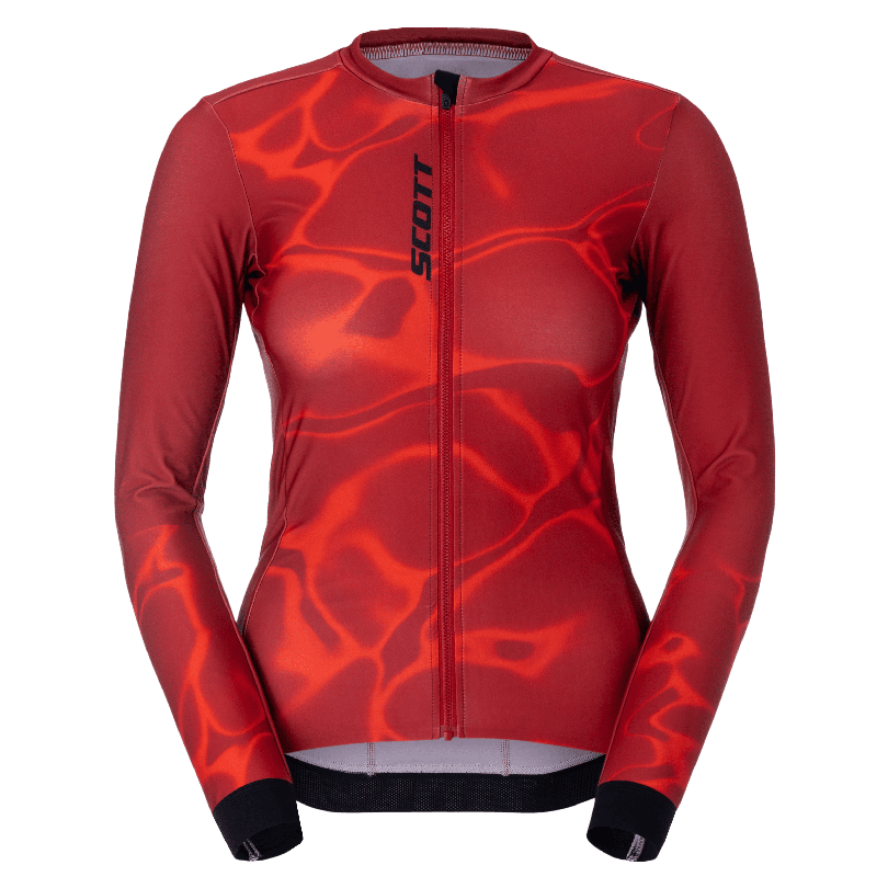 Kolesarski dres SCOTT Pro Mid LS red ženski Kolesarski dres SCOTT Pro Mid LS red ženski