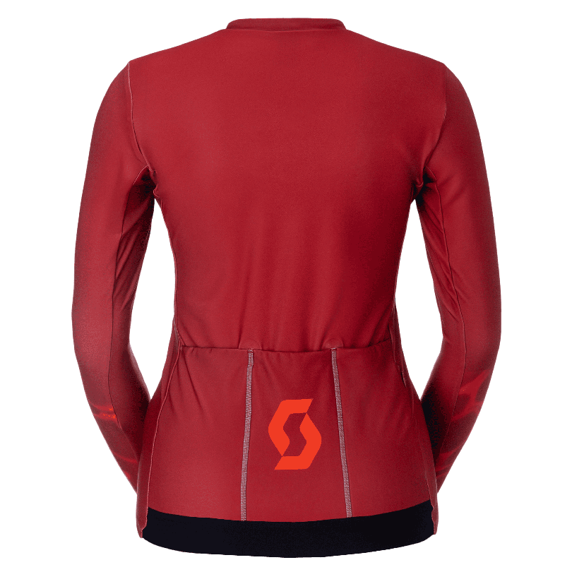 Kolesarski dres SCOTT Pro Mid LS red ženski Kolesarski dres SCOTT Pro Mid LS red ženski
