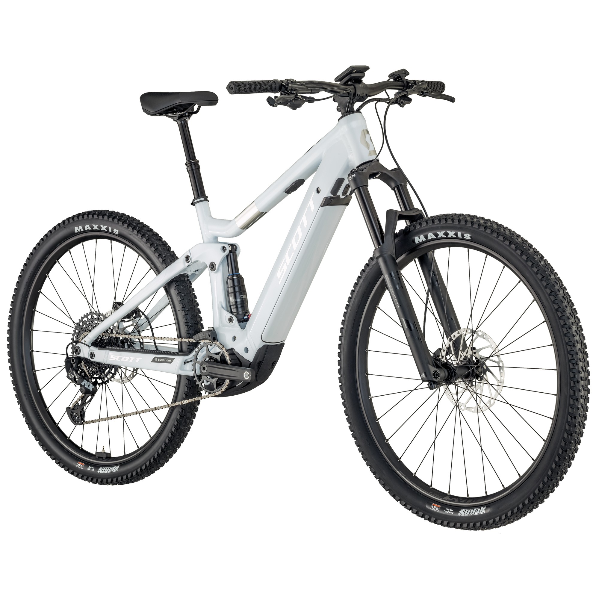 Električno gorsko kolo SCOTT Contessa Strike eRIDE 920 silver white žensko