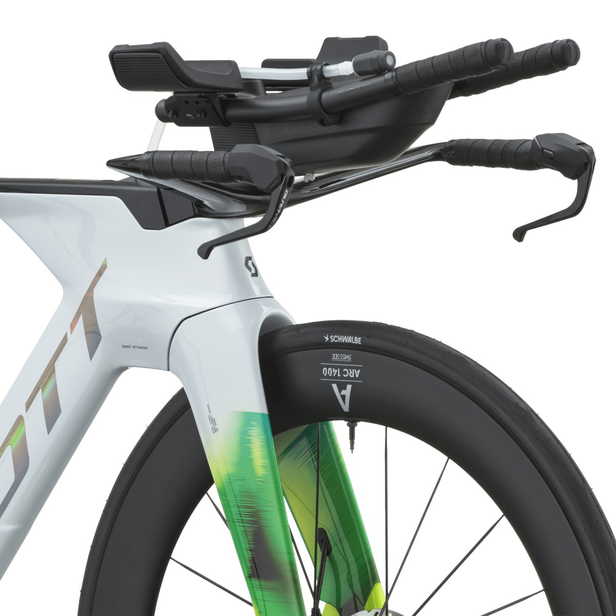 Triatlonsko kolo SCOTT Plasma RC Pro white/viper green 2027 Triatlonsko kolo SCOTT Plasma RC Pro white/viper green 2027