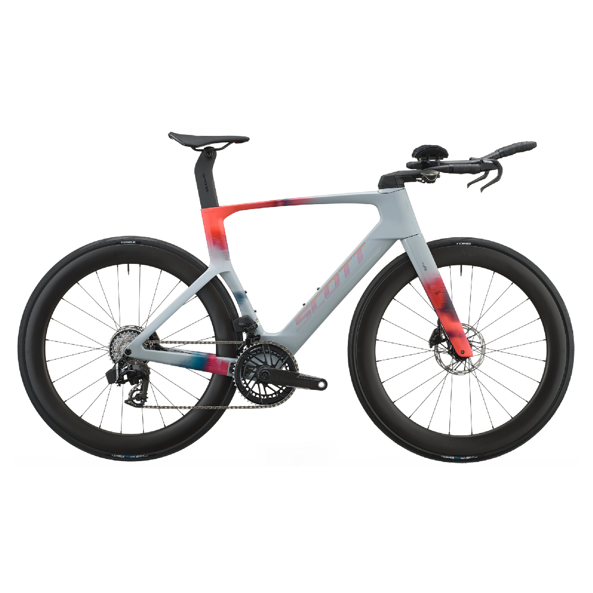 Cestno kolo SCOTT Foil RC TRI grey/gloaming orange 2027 Cestno kolo SCOTT Foil RC TRI grey/gloaming orange 2027