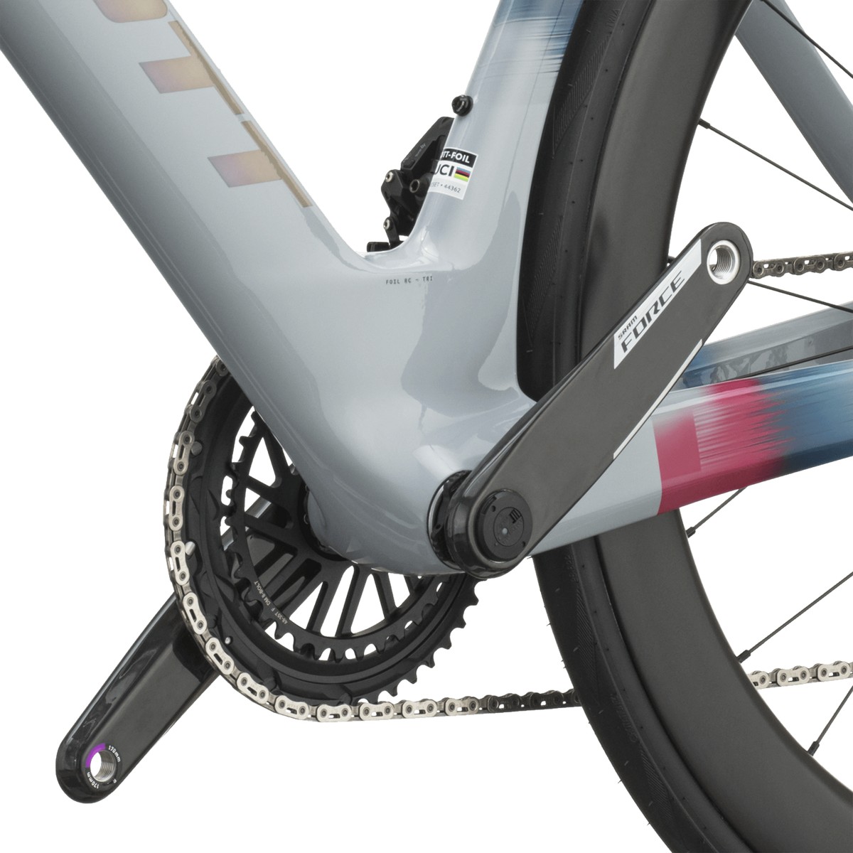 Cestno kolo SCOTT Foil RC TRI grey/gloaming orange 2027 Cestno kolo SCOTT Foil RC TRI grey/gloaming orange 2027