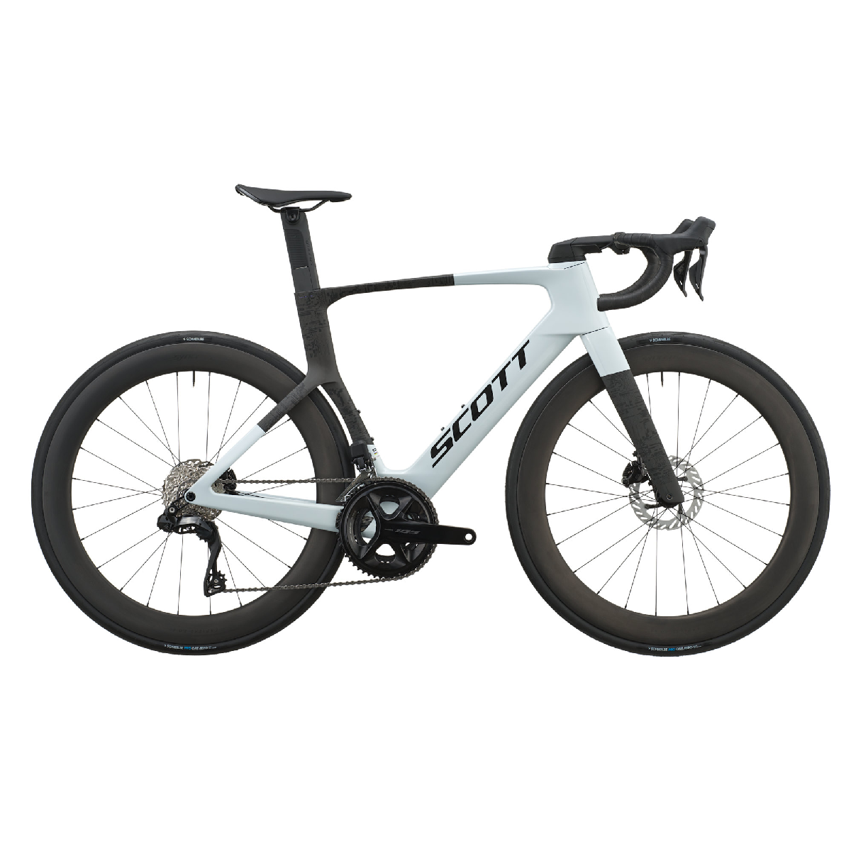 Cestno kolo SCOTT Foil RC 20 white/carbon black 2027 Cestno kolo SCOTT Foil RC 20 white/carbon black 2027