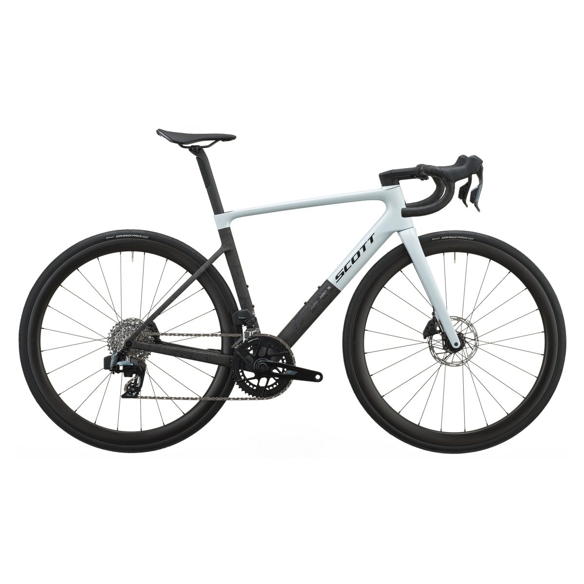 Cestno kolo SCOTT Addict RC 25 white/carbon black 2027