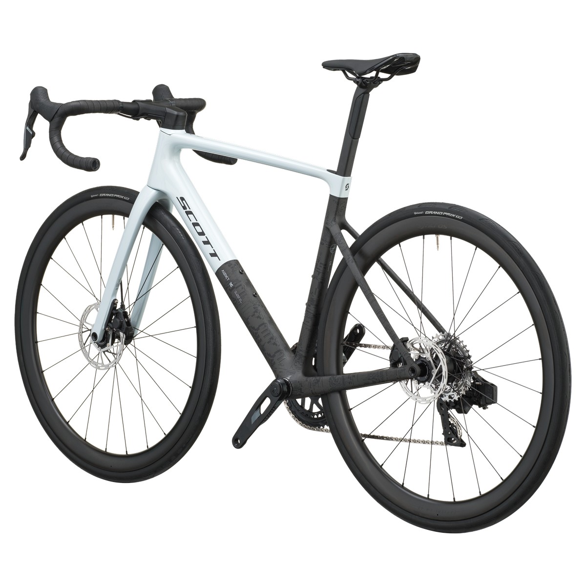 Cestno kolo SCOTT Addict RC 25 white/carbon black 2027