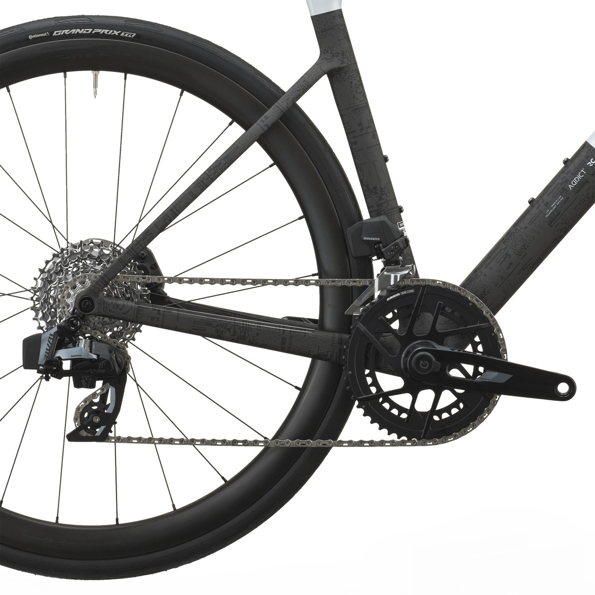 Cestno kolo SCOTT Addict RC 25 white/carbon black 2027