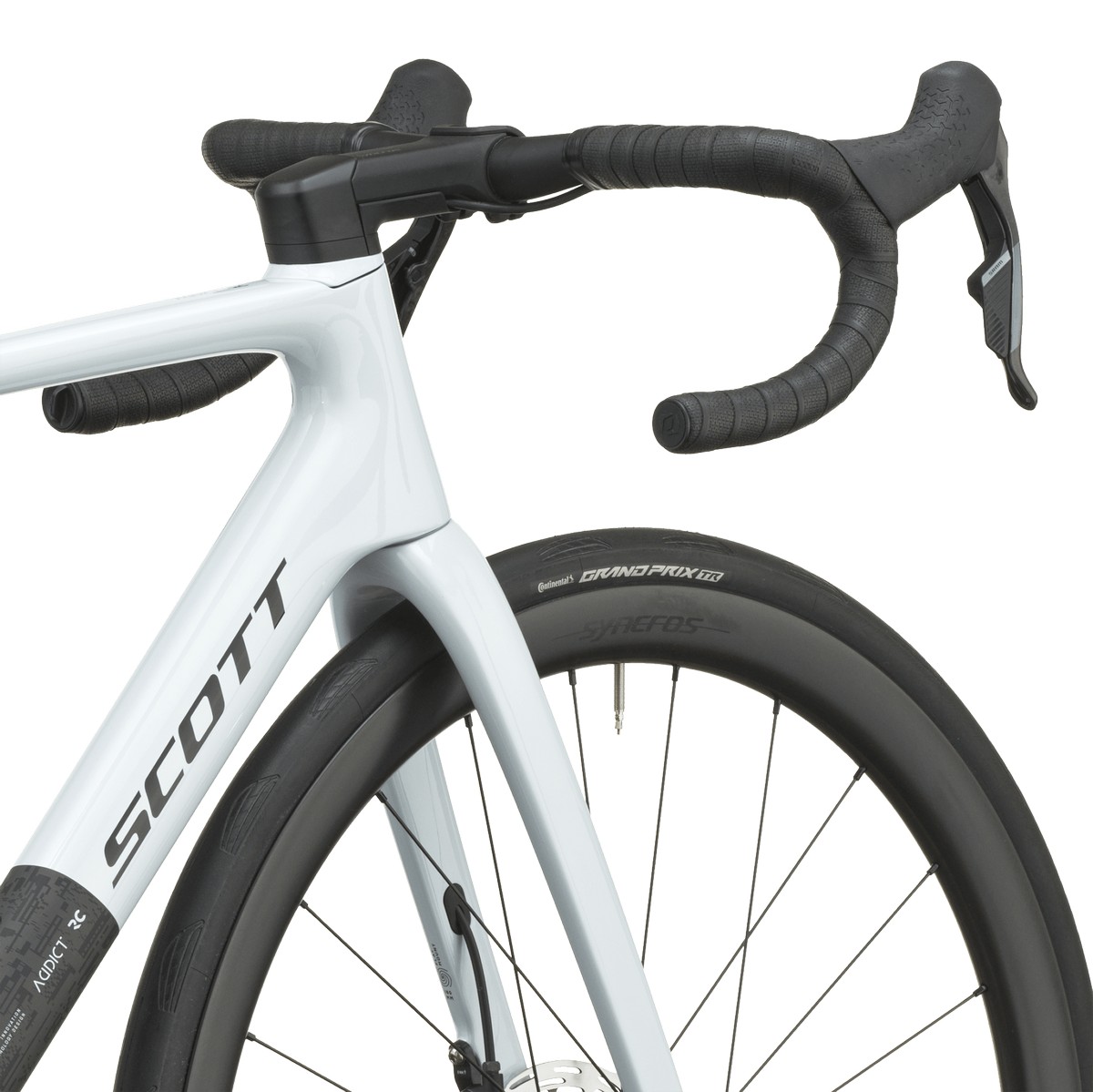 Cestno kolo SCOTT Addict RC 25 white/carbon black 2027