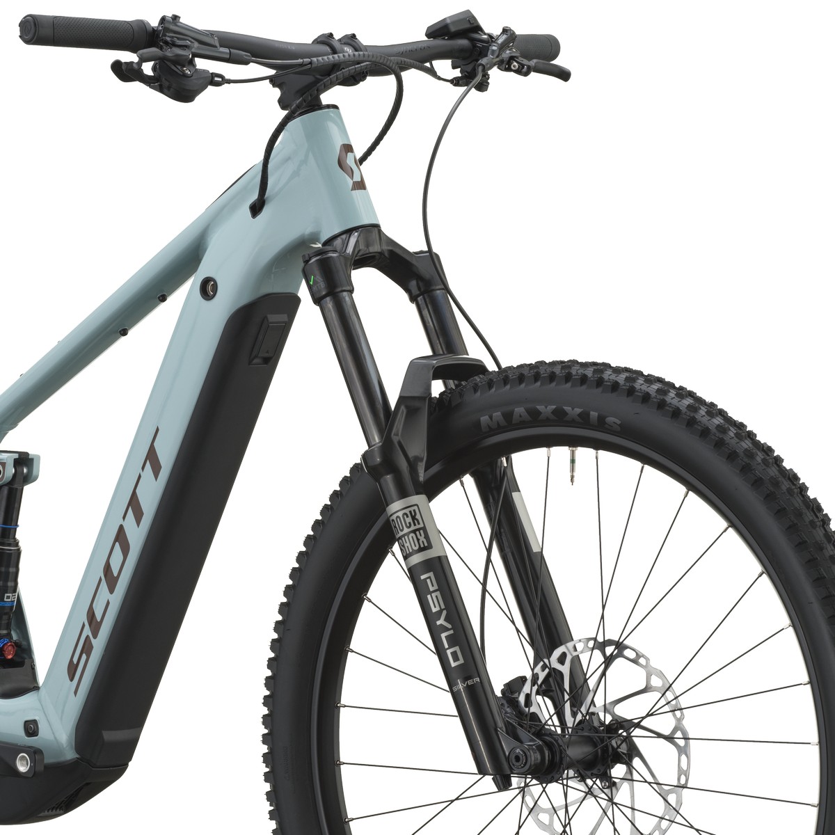 Električno gorsko kolo SCOTT Strike 30 mist blue 2027 Električno gorsko kolo SCOTT Strike 30 mist blue 2027