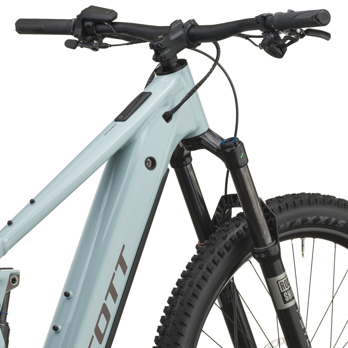 Električno gorsko kolo SCOTT Strike 30 mist blue 2027 Električno gorsko kolo SCOTT Strike 30 mist blue 2027