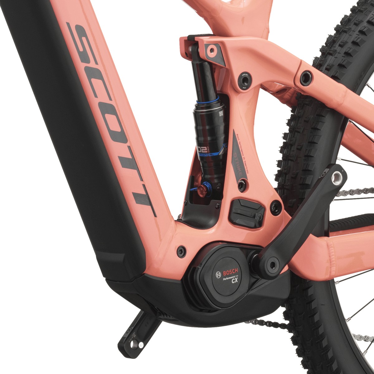 Električno gorsko kolo SCOTT Strike 30 peach pink 2027 Električno gorsko kolo SCOTT Strike 30 peach pink 2027