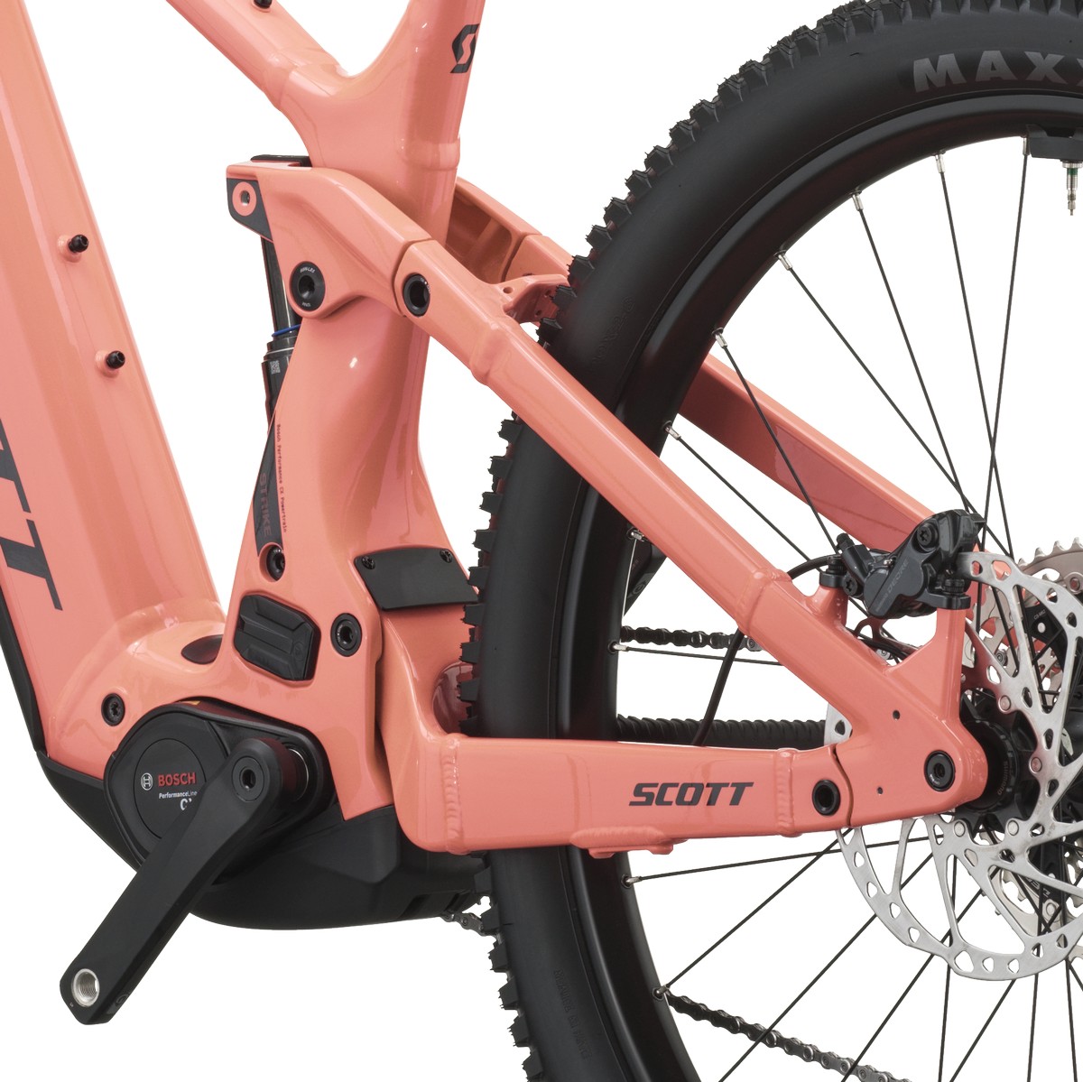 Električno gorsko kolo SCOTT Strike 30 peach pink 2027 Električno gorsko kolo SCOTT Strike 30 peach pink 2027