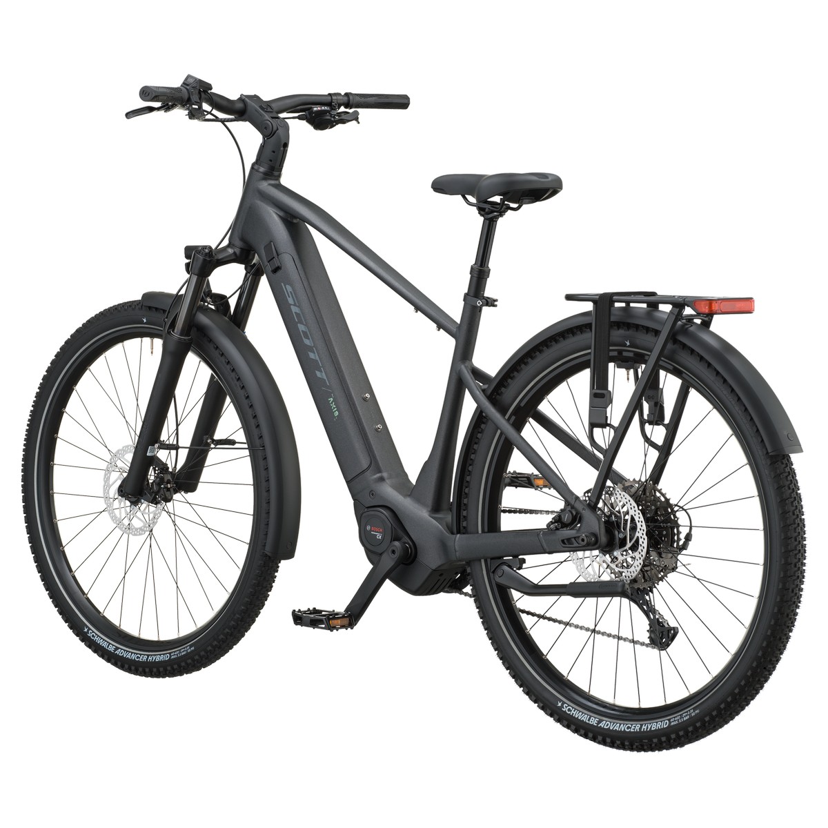 Električno treking kolo SCOTT Axis 20 granite black 2027
