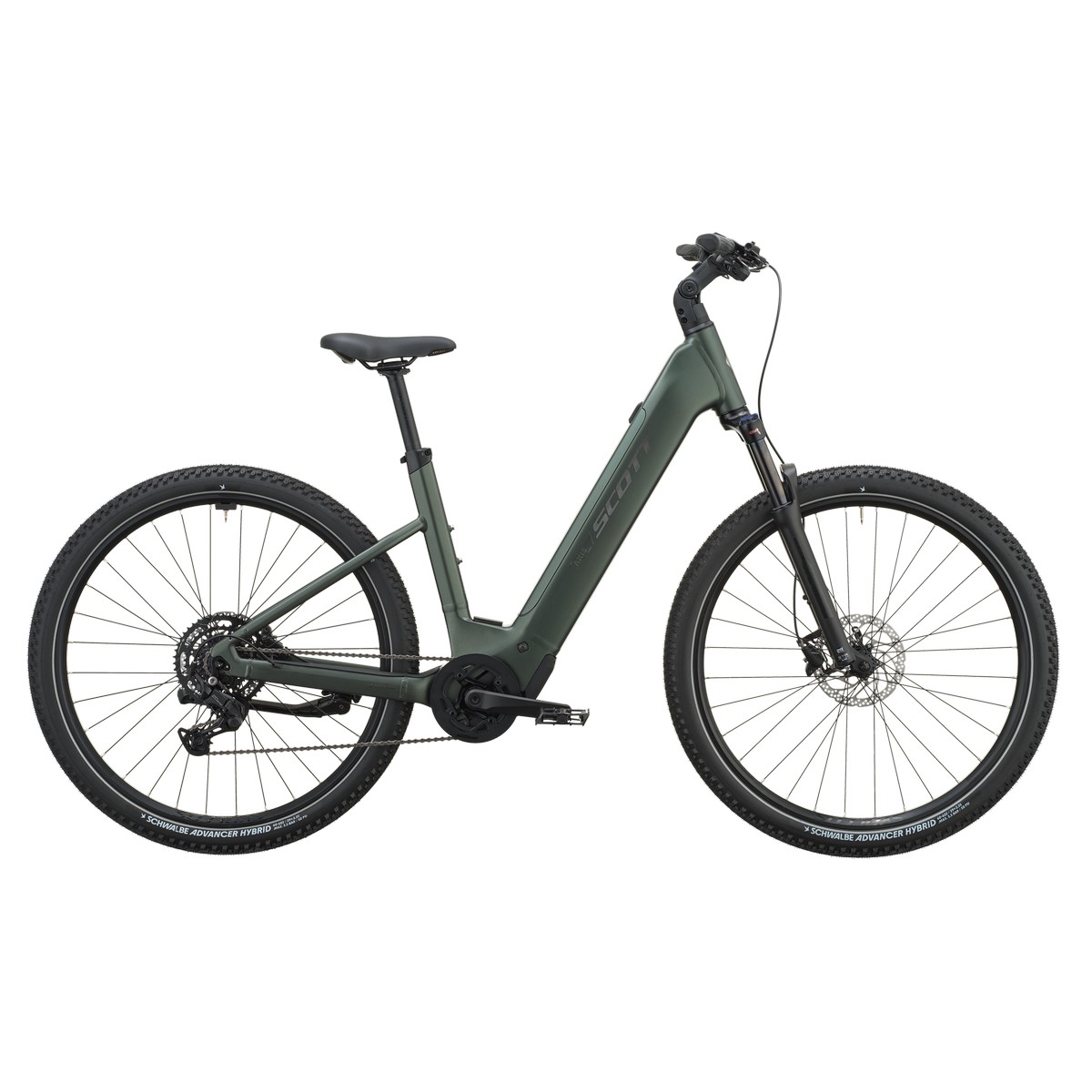 Električno treking kolo SCOTT Axis 40 Wave Kelp Green 2027