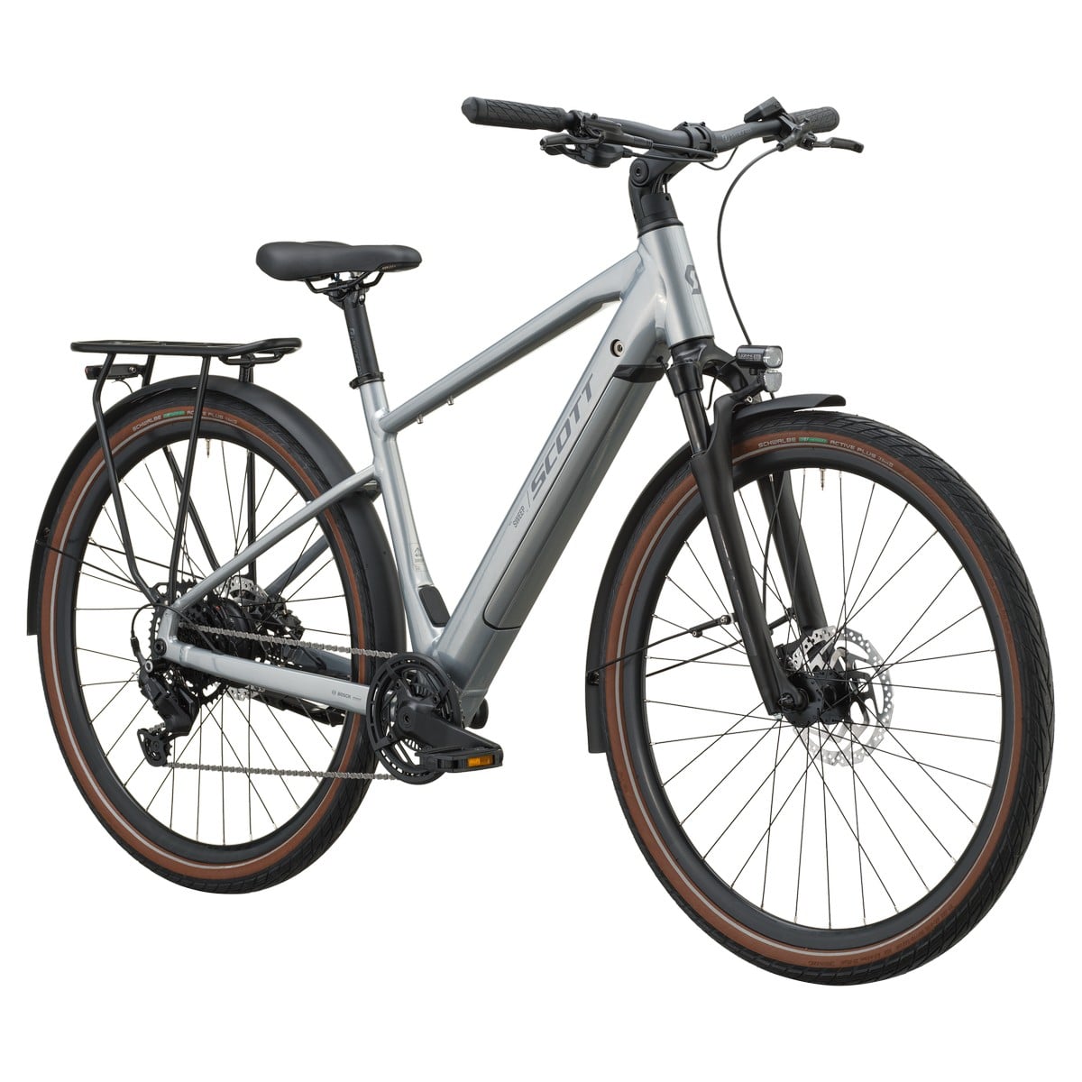 Električno treking kolo SCOTT Sweep 20 chrome silver 2027 Električno treking kolo SCOTT Sweep 20 chrome silver 2027