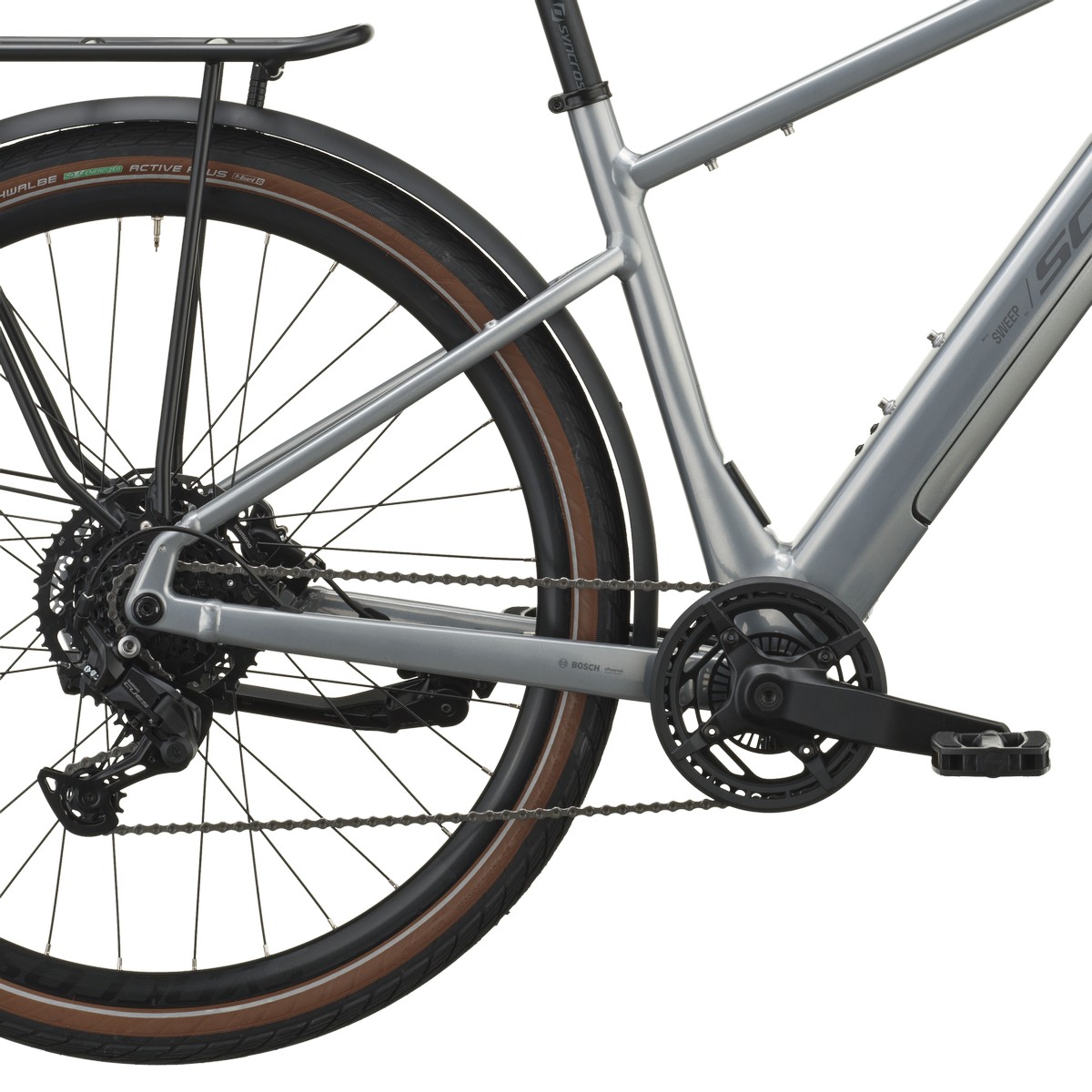 Električno treking kolo SCOTT Sweep 20 chrome silver 2027 Električno treking kolo SCOTT Sweep 20 chrome silver 2027