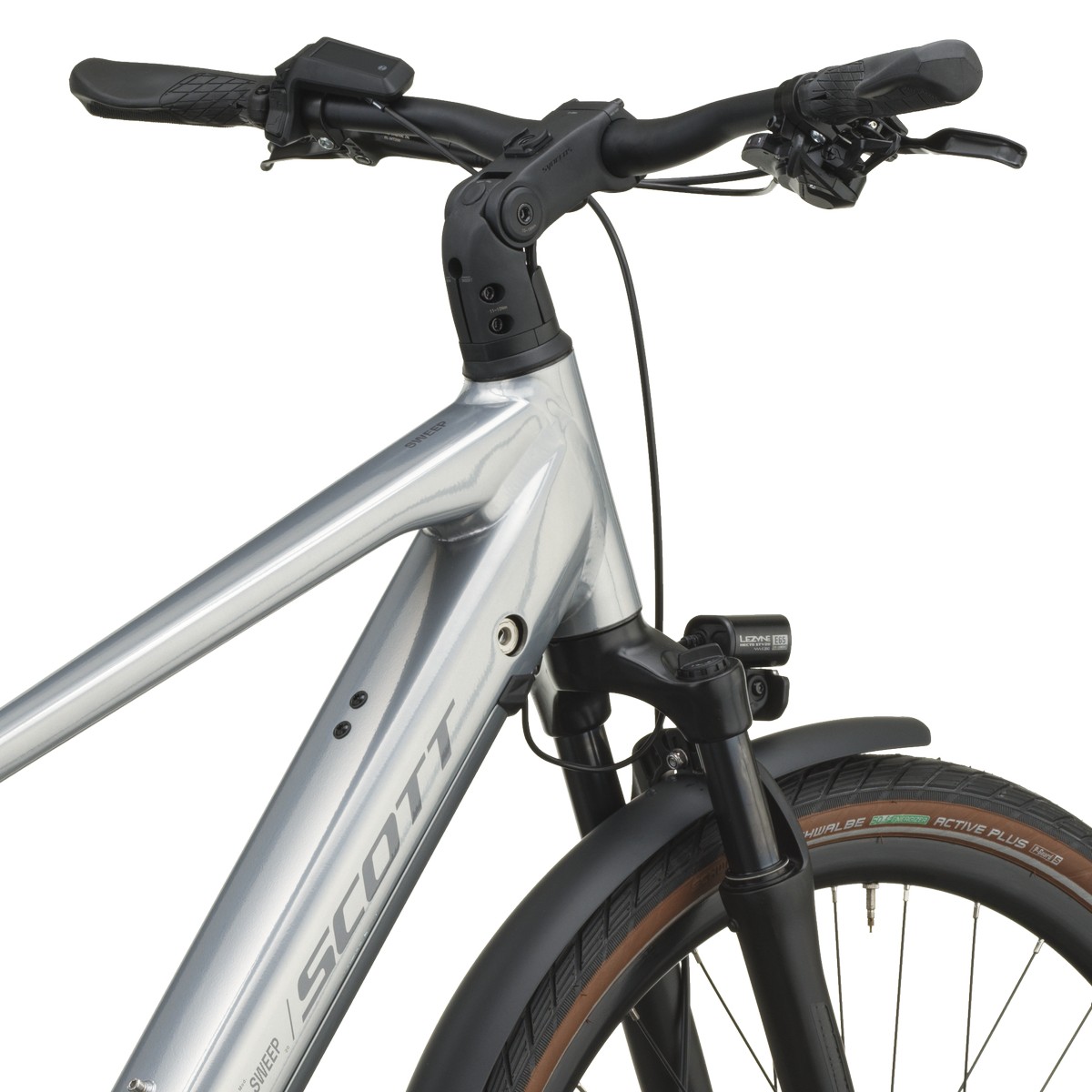 Električno treking kolo SCOTT Sweep 20 chrome silver 2027 Električno treking kolo SCOTT Sweep 20 chrome silver 2027