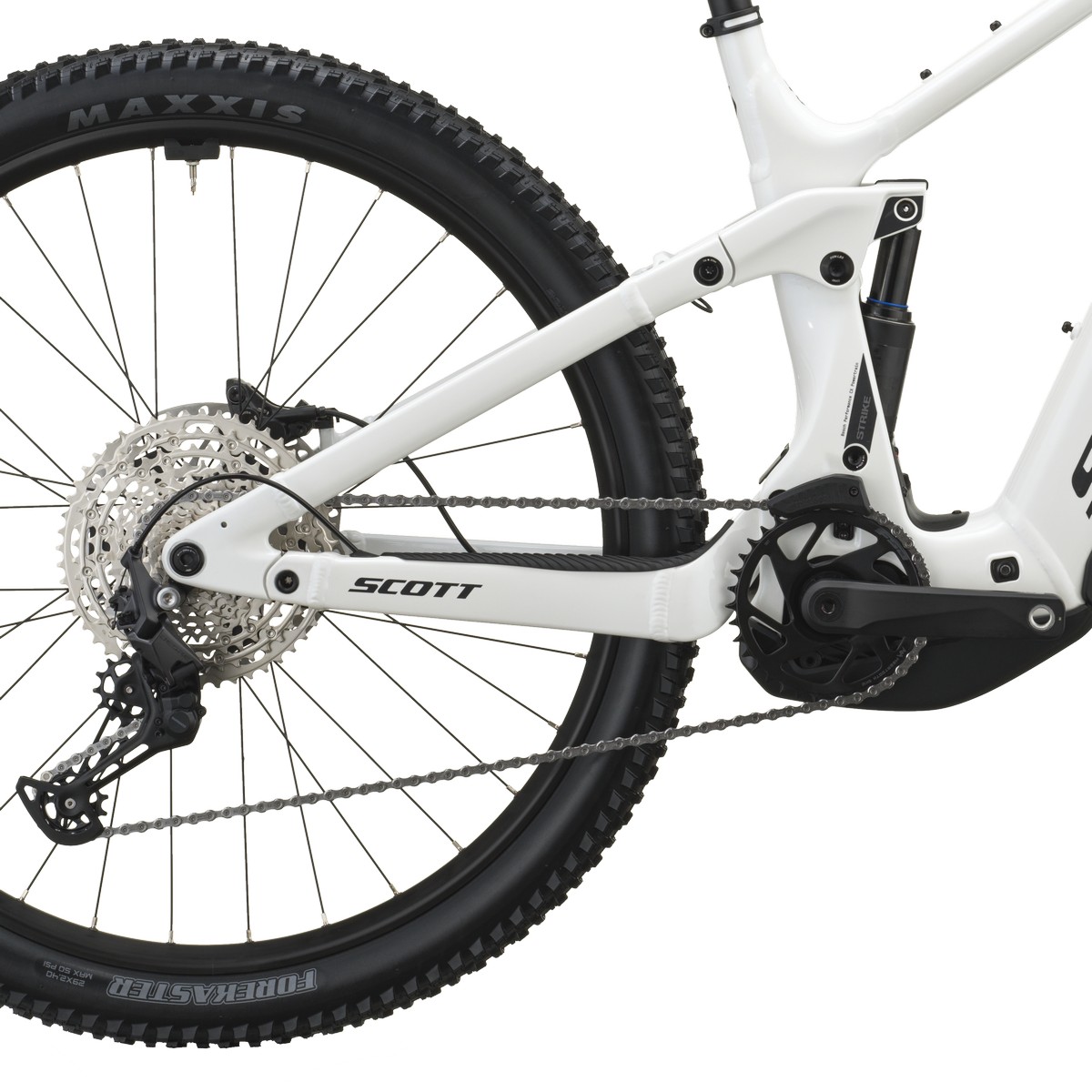 Električno gorsko kolo SCOTT Strike 40 pearl white 2027 Električno gorsko kolo SCOTT Strike 40 pearl white 2027