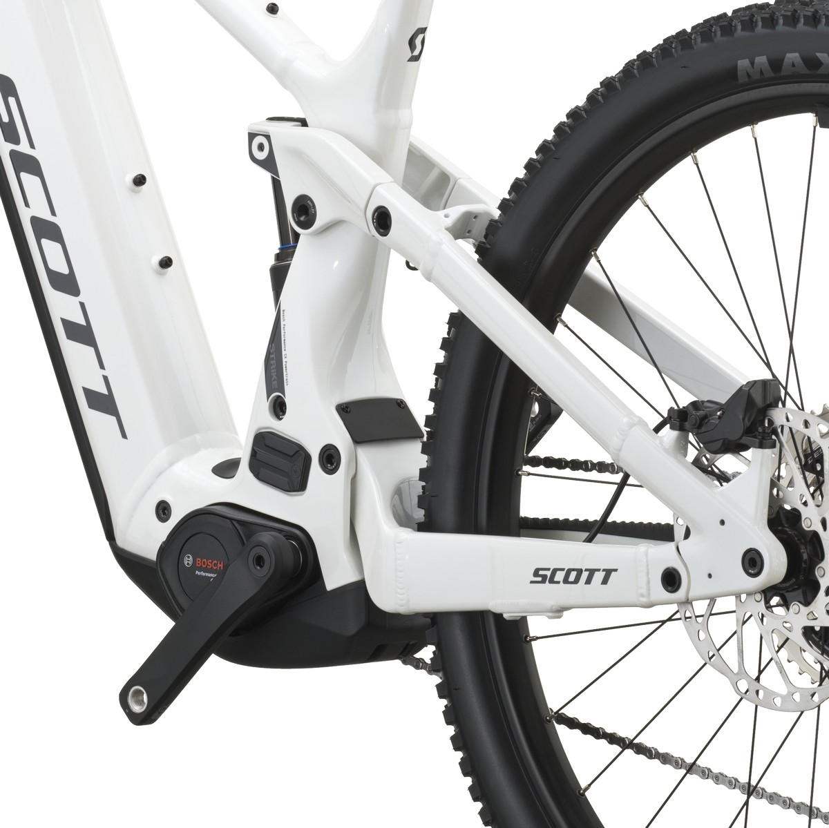 Električno gorsko kolo SCOTT Strike 40 pearl white 2027 Električno gorsko kolo SCOTT Strike 40 pearl white 2027